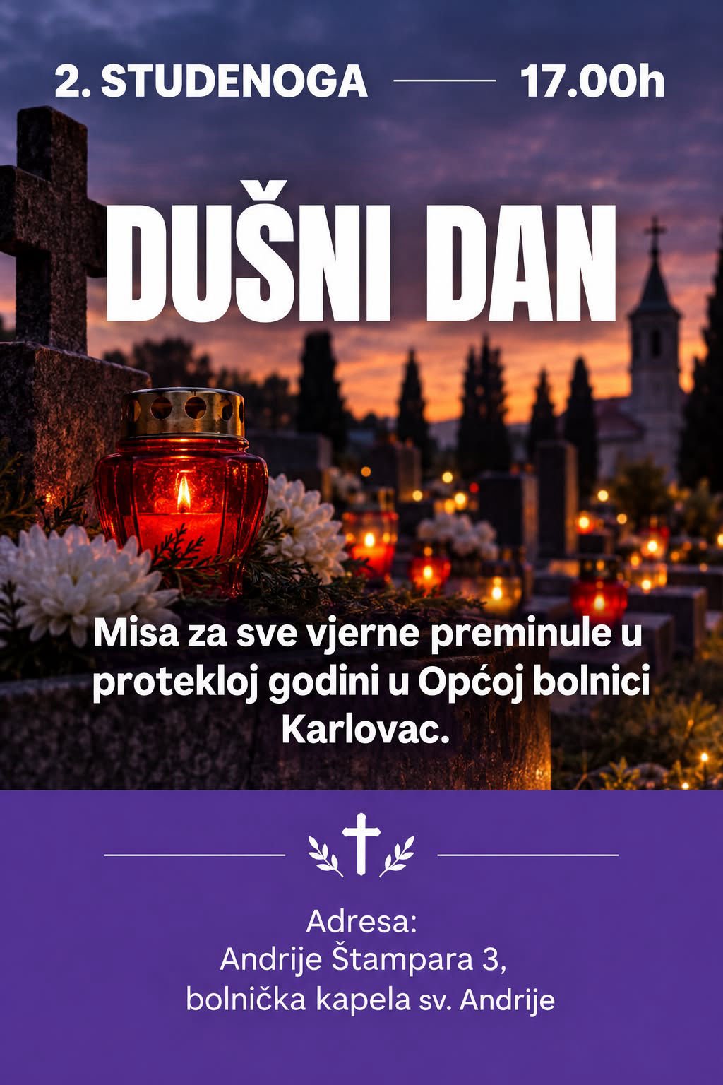 Misa za vjerne mrtve preminule u općoj bolnici švarča u prošloj godini