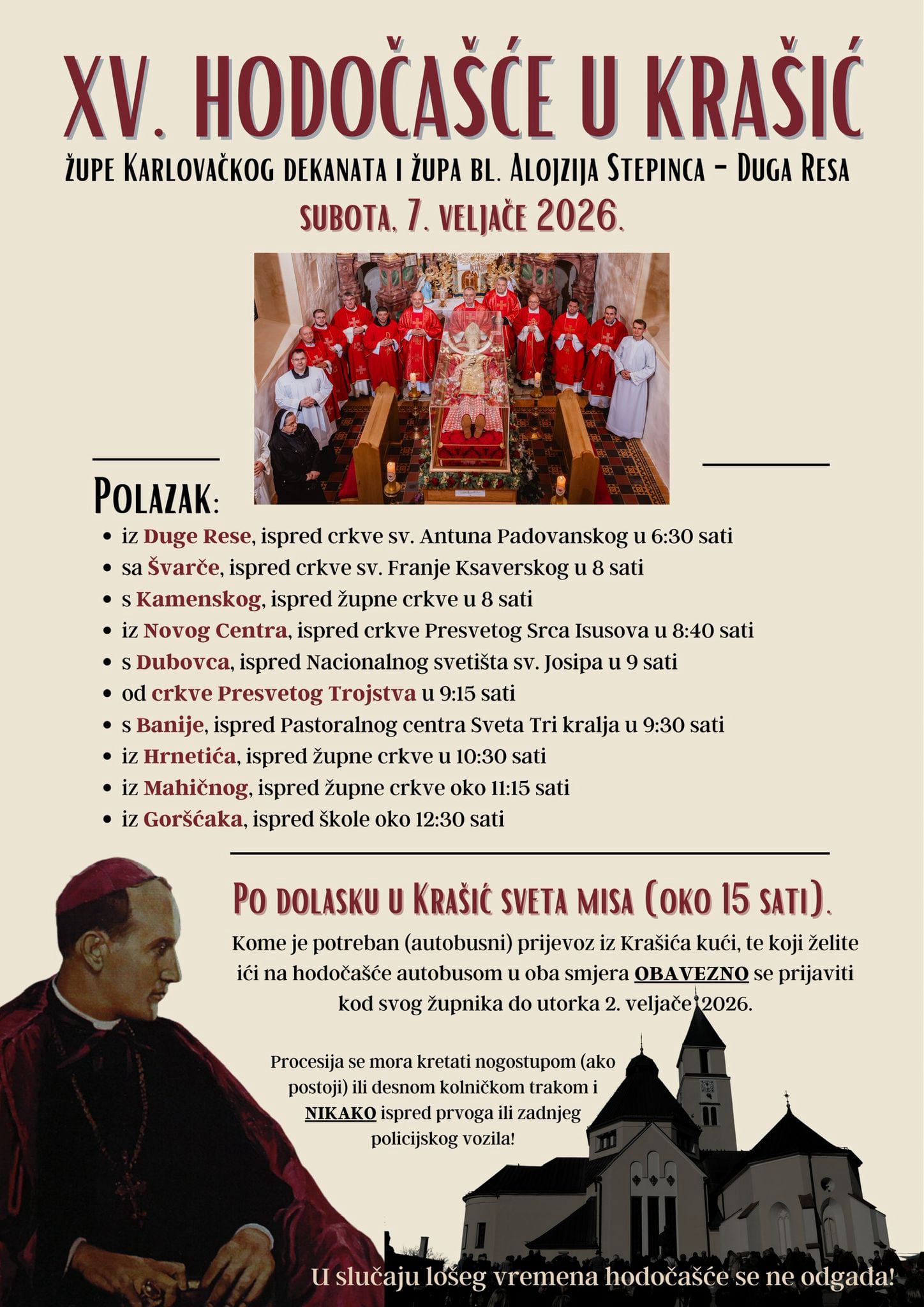 Hodočašće u Krašić - 07. veljače 2026.